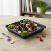 Artikel Untersetzer Lara eckig 20cm x 20cm Anthrazit 1 St