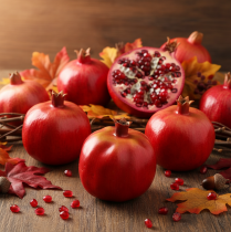 Artikel Künstlicher Granatapfel Rot – Täuschend echte Dekofrucht 10,5cm für Schaufenster & Tischdeko