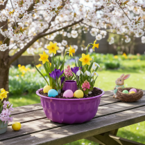 Artikel Gugelhupfform Metall Deko Lila Ø23cm H12cm - Kreative Akzente setzen