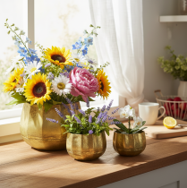 Artikel Dekoschale Messing Metallschale Ø22/18/14cm 3er-Set