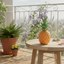 Artikel Deko Ananas Keramik Bunte Fruchtdeko 17cm Tischdeko Geschenkset