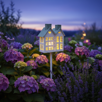 Artikel Lichterhaus aus Metall 80cm für Garten und festliche Deko mit Teelicht
