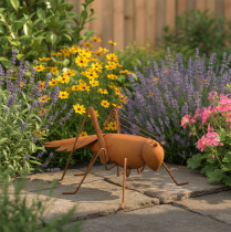 Artikel Gartendeko Metall Heuschrecke Rost 26cm Akzente Landhaus
