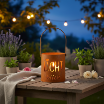 Artikel Laterne Metall Windlicht Edelrost Deko Kerzenhalter Garten Terrasse 22cm 2er Set