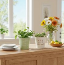 Artikel Metall-Übertopf „Art of Nature“ 15 cm Ø Mehrfarbig 2er-Set
