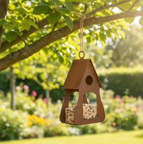 Artikel Deko Vogelhäuschen zum Hängen, Vogelhaus Rost Deko 17,5cm