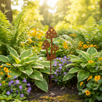 Artikel Gartenstecker Edelrost Fliegenpilz Deko Stecker 10cm 6 St