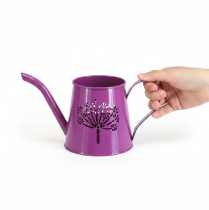Artikel Deko Gießkanne Lila Metall Boho Pusteblume H12cm 2St
