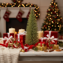 Artikel Künstlicher Tannenbaum Grün 70cm aus Metall, Holz und Kunststoff für Winterdekoration