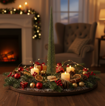 Artikel Deko-Tannenbaum künstlich 80 cm mit Holzsockel für Innenbereich