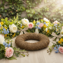 Artikel Rebenkranz rund Naturkranz aus Weinrebe 45cm