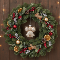 Artikel Glas Weihnachtsanhänger Schleife, 10cm, 2er-Set, Braun