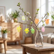 Artikel Dekohänger Ostern Plastikeier zum Hängen 4×5,5cm 12 St