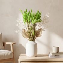 Artikel Samtgras Grün Lagurus getrocknet Trockendeko Süßgras 20-50cm 25g Trockenblumen Dekoration Boho