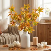 Artikel Kunstzweig Ahorn Orange Rot Dekozweig Herbstdeko 60cm