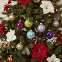 Artikel Weihnachtskugel-Set Glas 75mm Bunt 14 Stück Innenbereich