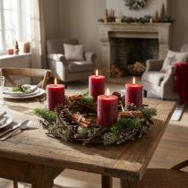 Artikel Deko Kranz Türkranz Naturkranz Eichenmoos Ø30cm Adventskranz Weihnachtskranz