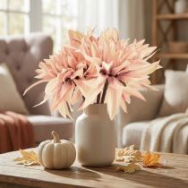Artikel Dahlien Künstliche Blumen Rosa Ø15cm L28cm - Dekorativ & Langlebig - 3er Set