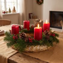 Artikel Strohkranz Rohling 15 cm aus Naturstroh für DIY-Kränze und Dekoration