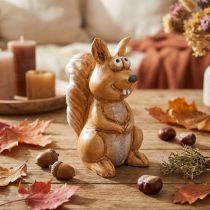 Artikel Eichhörnchen Figur Keramik sitzend 10cm braun für Herbstdeko