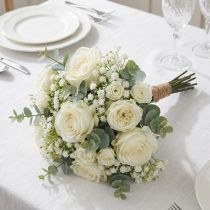 Artikel Schleierkraut Kunstblumen Gipskraut Weiß L30cm 6St im Bund