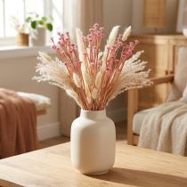 Artikel Künstliches Currykraut Immortelle Pink L28cm - Täuschend echte Deko-Blumen