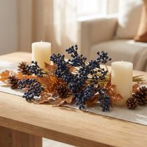 Artikel Künstliche Blaubeeren Zweige 28cm - Dekorative Kunstbeeren für stilvolle Arrangements, 12er Set