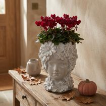 Artikel Büste aus Steinguss Frau Blumenvase Deko Übertopf Antik H21,5cm
