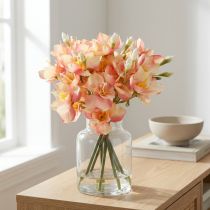 Artikel Deko Blütenzweige Inkalilie Rosa 33cm 6er Set für Elegante Dekoration