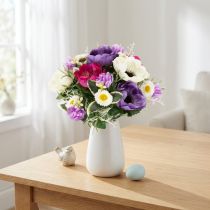 Artikel Kunstblumenstrauß Anemone 26cm – Frühlingsdeko mit Gänseblümchen, natürlicher Look, vielseitig einsetzbar