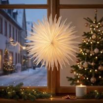 Artikel Schneeflocke Papier Deko Stern Weiß Weihnachten Ø50cm