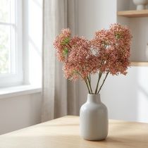 Artikel Holunder künstlich Rosa Blütenzweig 52cm 4St