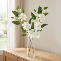 Artikel Künstlicher Clematis Zweig mit weißen Blüten 81cm – Eleganter Dekozweig 2er Set
