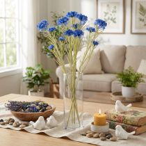 Artikel Kornblume Kunstblume Blau 68cm 4er-Set Realistische Sommerdekoration