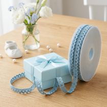 Artikel Spitzenbordüre Blau Schmuckband Zierband B9mm L20m