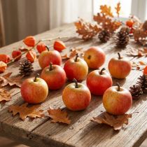 Artikel Künstliches Obst Deko-Äpfel Cox Orange 3,5cm 24 Stück Streudeko Herbstdeko