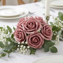 Artikel Foam-Rose Ø7,5cm Altrosa 18 St