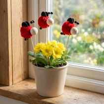 Artikel Pflanzenstecker Marienkäfer Deko Blumenstecker 27,5cm 9 St