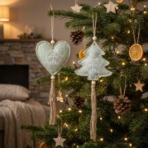 Artikel Filzanhänger Christbaumschmuck Herzen Tannen Weihnachtsdeko Landhausstil