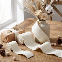 Artikel Filzband Wollband Weiß B7cm/15cm L100cm 2er-Set – Kreatives Dekozubehör Filzband Weiß