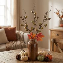 Artikel Deko Zweig Eicheln grün künstlich 80cm Herbstdeko