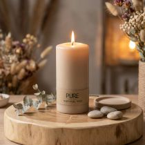 Artikel PURE Stumpenkerze Beige Wenzel Kerzen 130/70mm