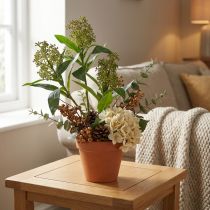 Artikel Lebensechte Skimmia japonica Kunstblumen Grün 45cm - Pflegeleichte Deko für stilvolle Raumgestaltung 2St