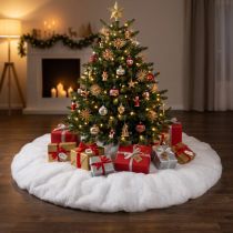 Artikel Weihnachtsbaumdecke rund Ø100cm Schneevlies Weiß Schutz