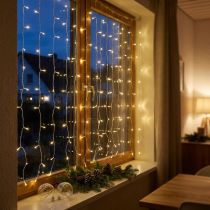 Artikel Lichtervorhang 120 LED Warmweiß 100x180cm Innenbeleuchtung Fensterdeko