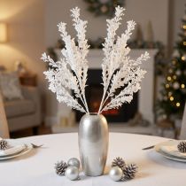 Artikel Kunstzweige Weiß Gefrostet Deko Winter 78cm Handgefertigt
