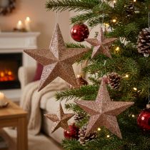 Artikel Glitterstern Gold Mix 9,5/5cm 18 St