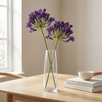 Artikel Agapanthus Kunstblumen Lila 75cm – Dekoblumen für Floristen, 2 Stk