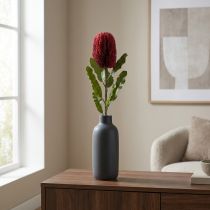 Artikel Kunstblume Banksia Rot Burgund Künstliche Exoten 64cm