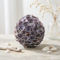 Artikel Muschel Kugel Maritime Deko mit Muscheln Dekokugel Violett Ø12cm